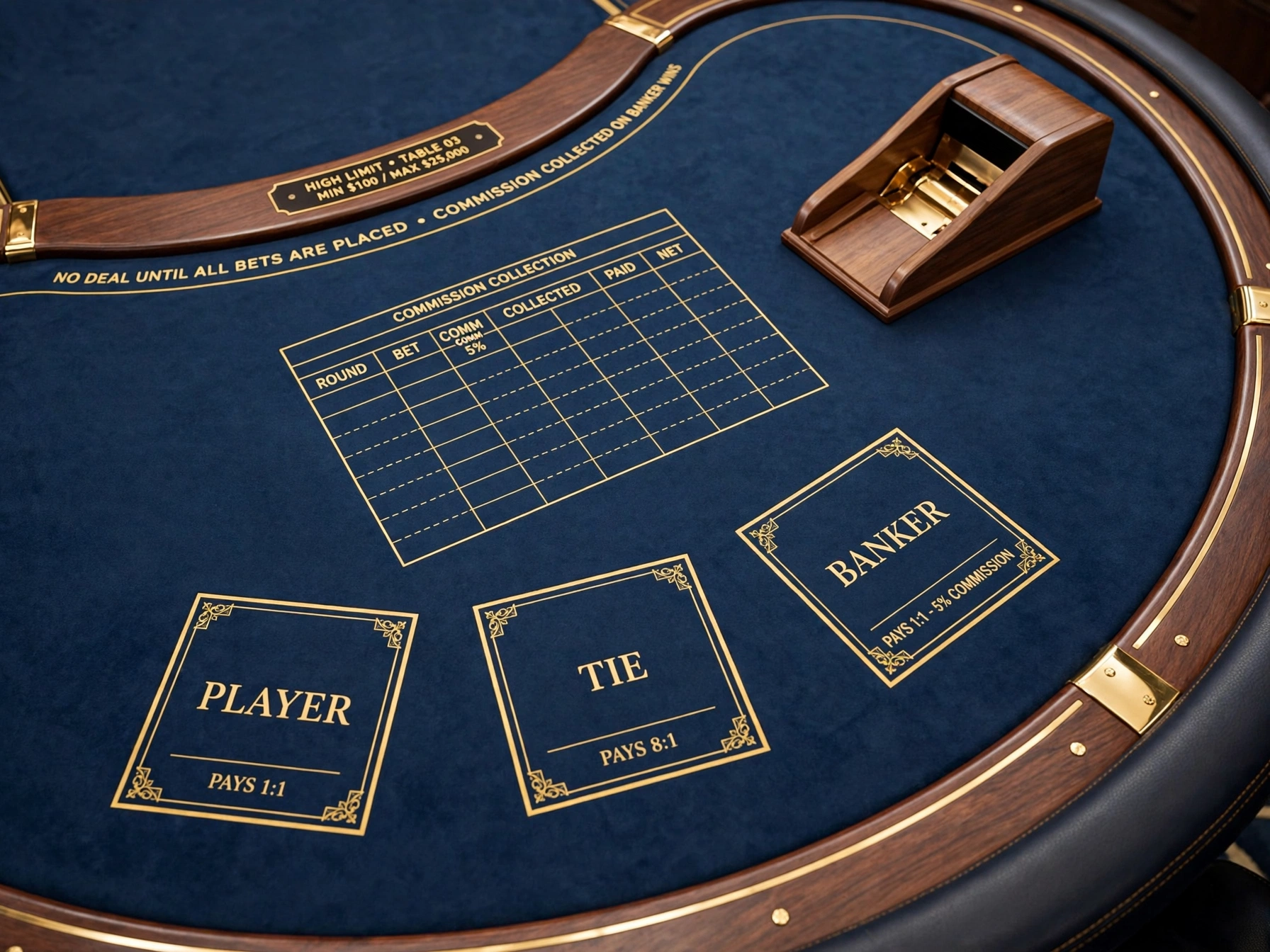 Stacks of official casino poker chips on green felt tournament table